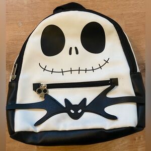 Jack Skellington Black and White Backpack Tim Burton Disney Nightmare 🎄💀🎅🏻🎃